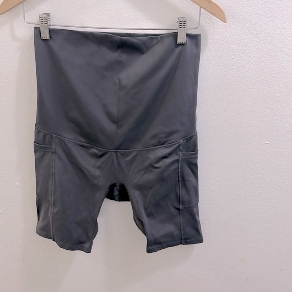 Poshdivah Expecting Mommy Workout Gym Bike Shorts Size Small